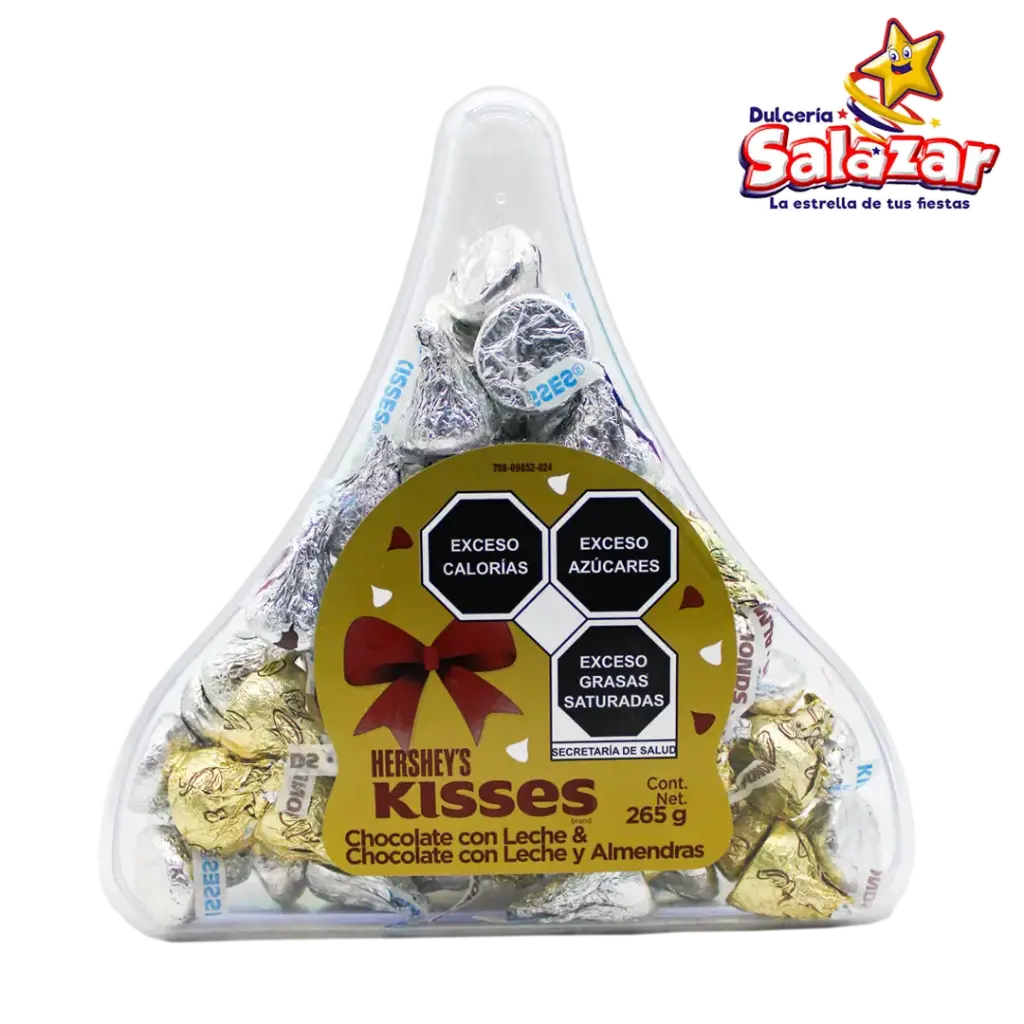 [HER0266] KISSES ESTUCHE MIXTO HERSHEYS -D.265G- "C/8/1"
