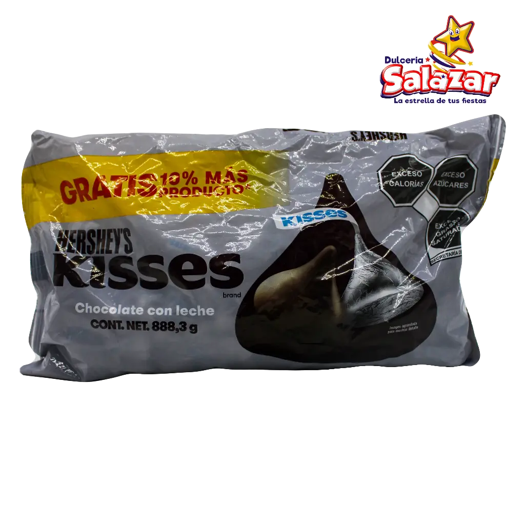 [HER0037] KISSES NORMAL PLATEADO HERSHEYS -B.807.5G- "C/5/1"