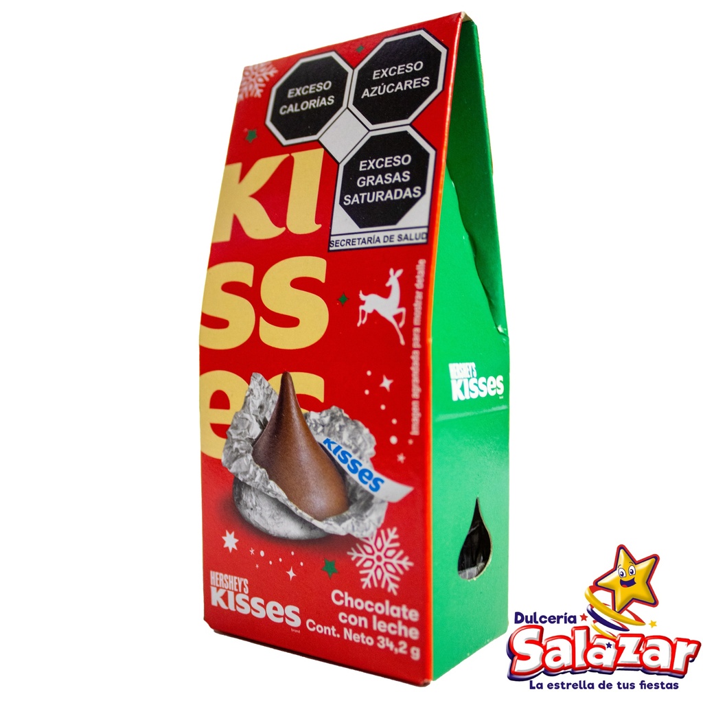 KISSES POCKET NAVIDEÑO LECHE -D.36GR- "C/24/1"