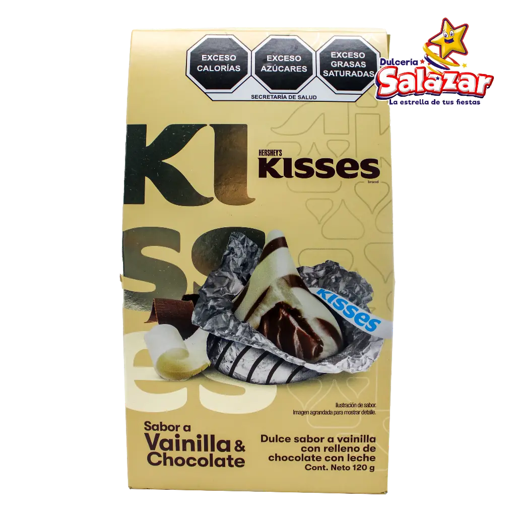 [HER0025] KISSES SELECCION MARMOLEADO HERSHEYS -D.120G- "C/6/1"