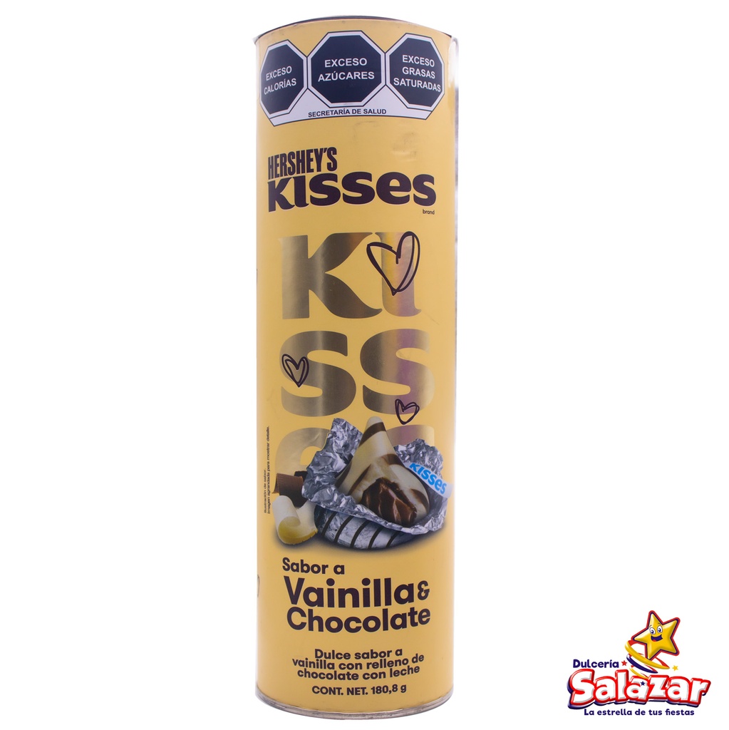 KISSES TUBO VAINILLA Y CHOCOLATE -D.180.8G- "C/12/1"