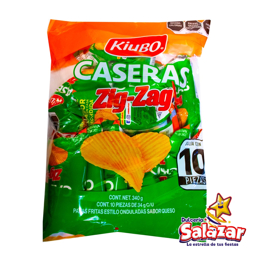 [GON0040] KIUBO PAPAS CASERAS ZIG-ZAG GONAC -B.340G- "C/10/10"