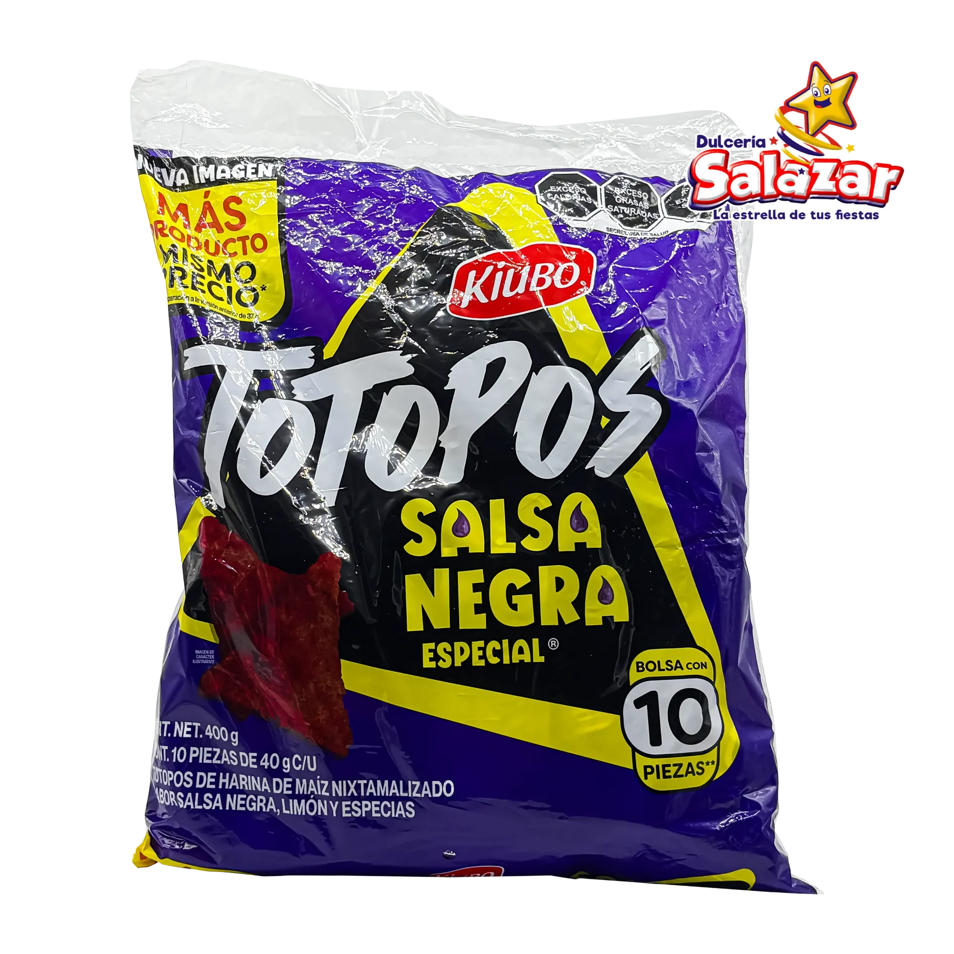 [GON0042] KIUBO TOTOPOS SALSA NEGRA ESPECIAL GONAC -B.400G- "C/8/10"
