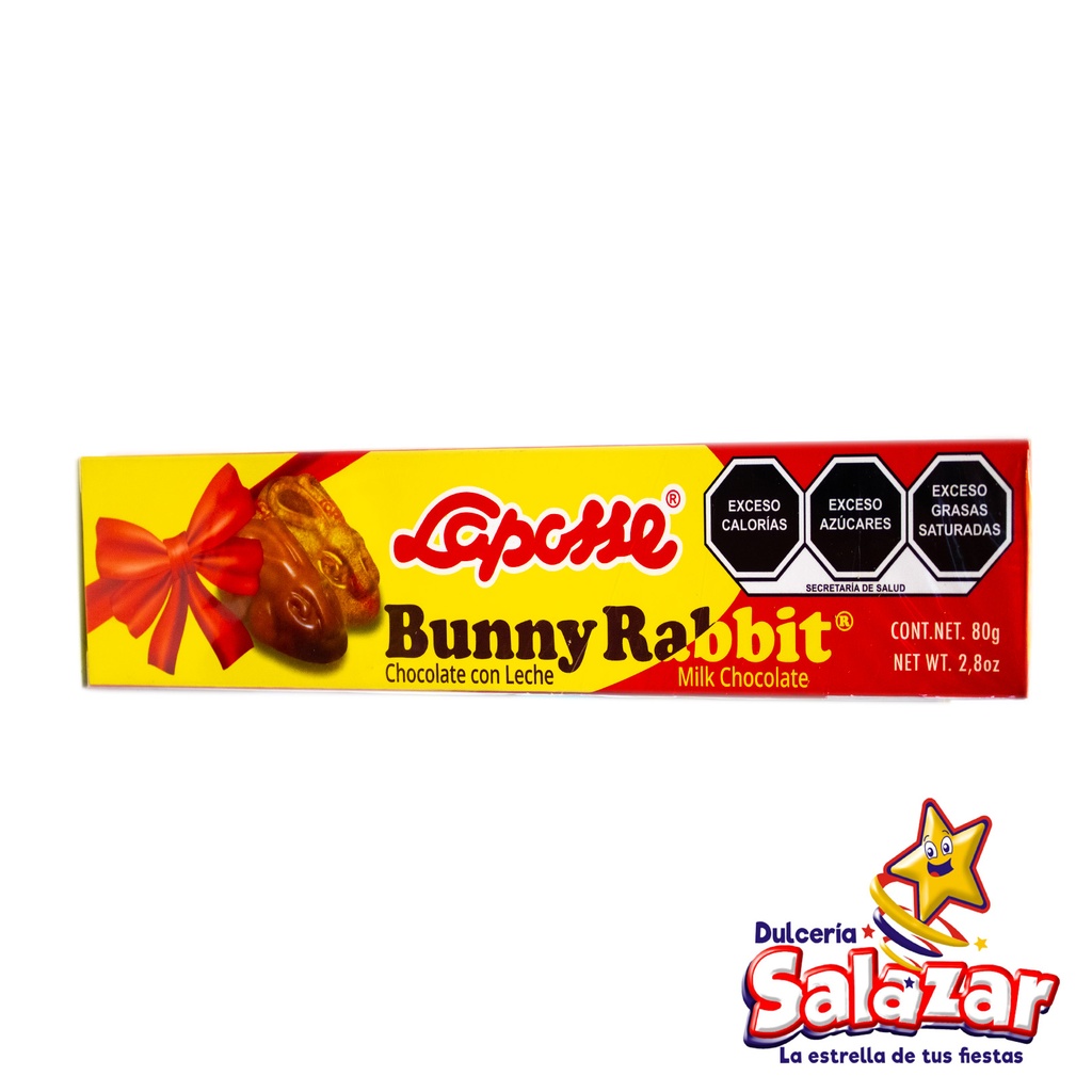 [LAP0040] LAPOSSE CHOCOLATE  BUNNY RABBIT 80GR -D.80G- "C/25/1"