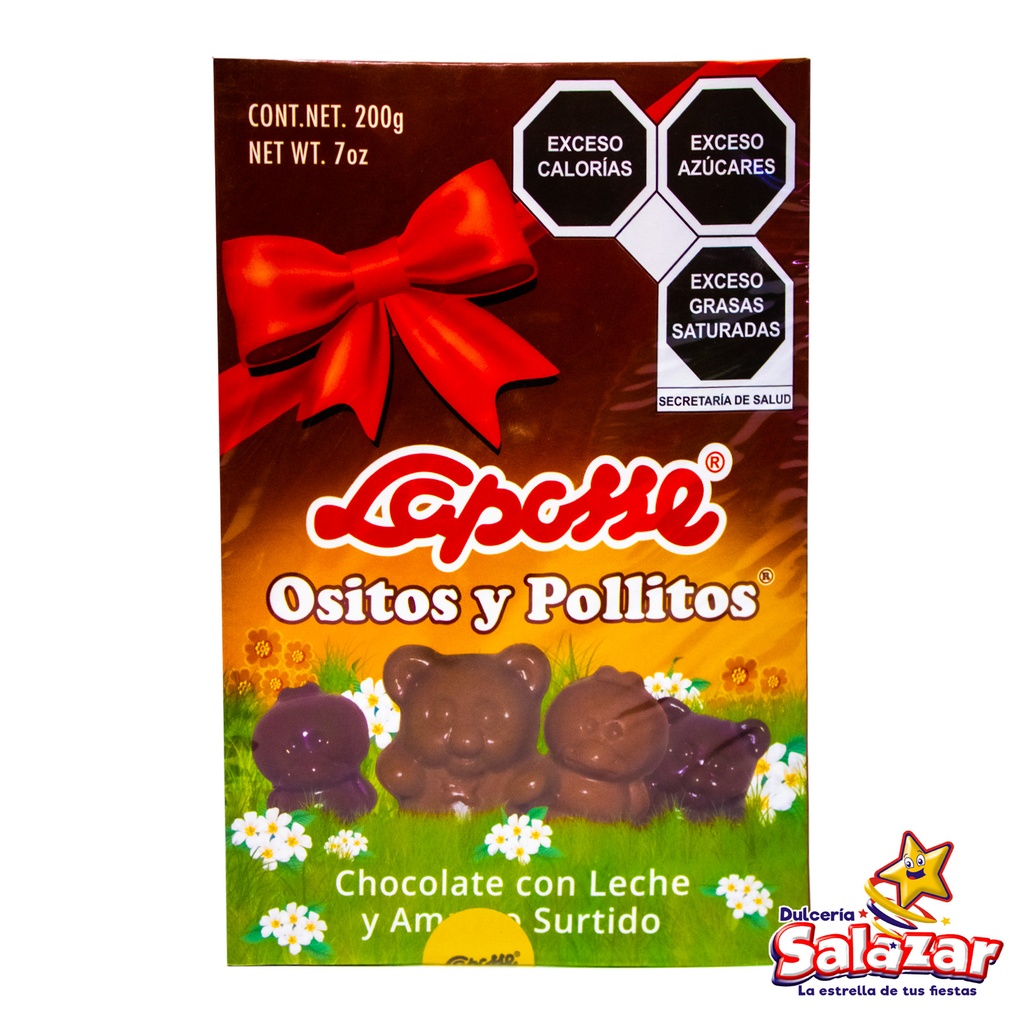 [LAP0041] LAPOSSE CHOCOLATE OSITOS Y POLLITOS -B.200G- "C/20/1"
