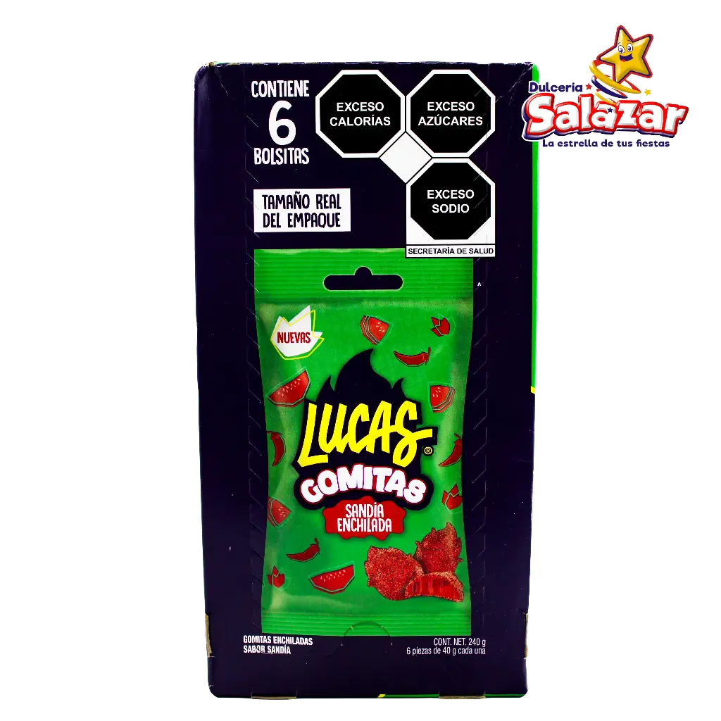 LUCAS GOMITAS SANDIA ENCHILADA 40GR -D.240G- "C/12/6"