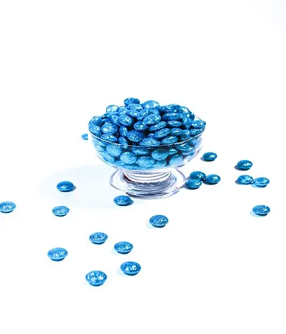 [TRU0248] LUNETA DIAMANTADA AZUL PASTEL X KILO AGR "C/10/1"