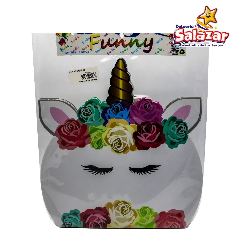 [FNY0038] MALETIN FUNNY UNICORNIO -B.10PZA- "C/40/10"