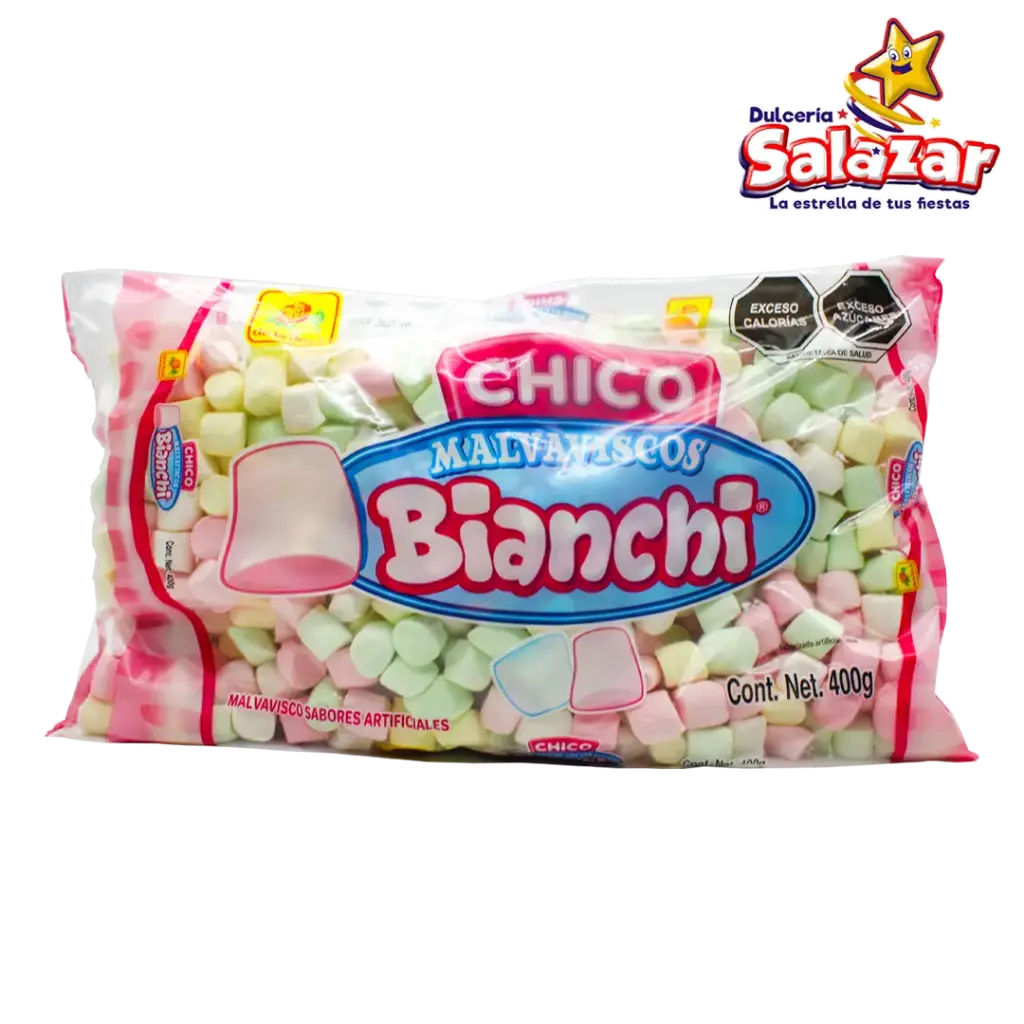 [ROS0093] MALVAVISCO CHICO BLANCO Y ROSA DLR -B.400G- "C/15/1"