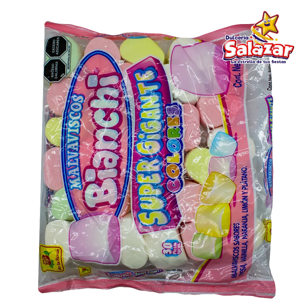 [ROS0170] MALVAVISCO JUMBO COLORES DLR -B.840GR- "C/5/30"