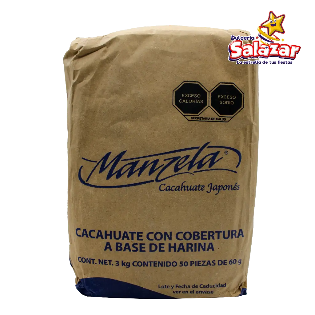 MANZELA CACAHUATE 60G -B.3KG- "C/10/50"