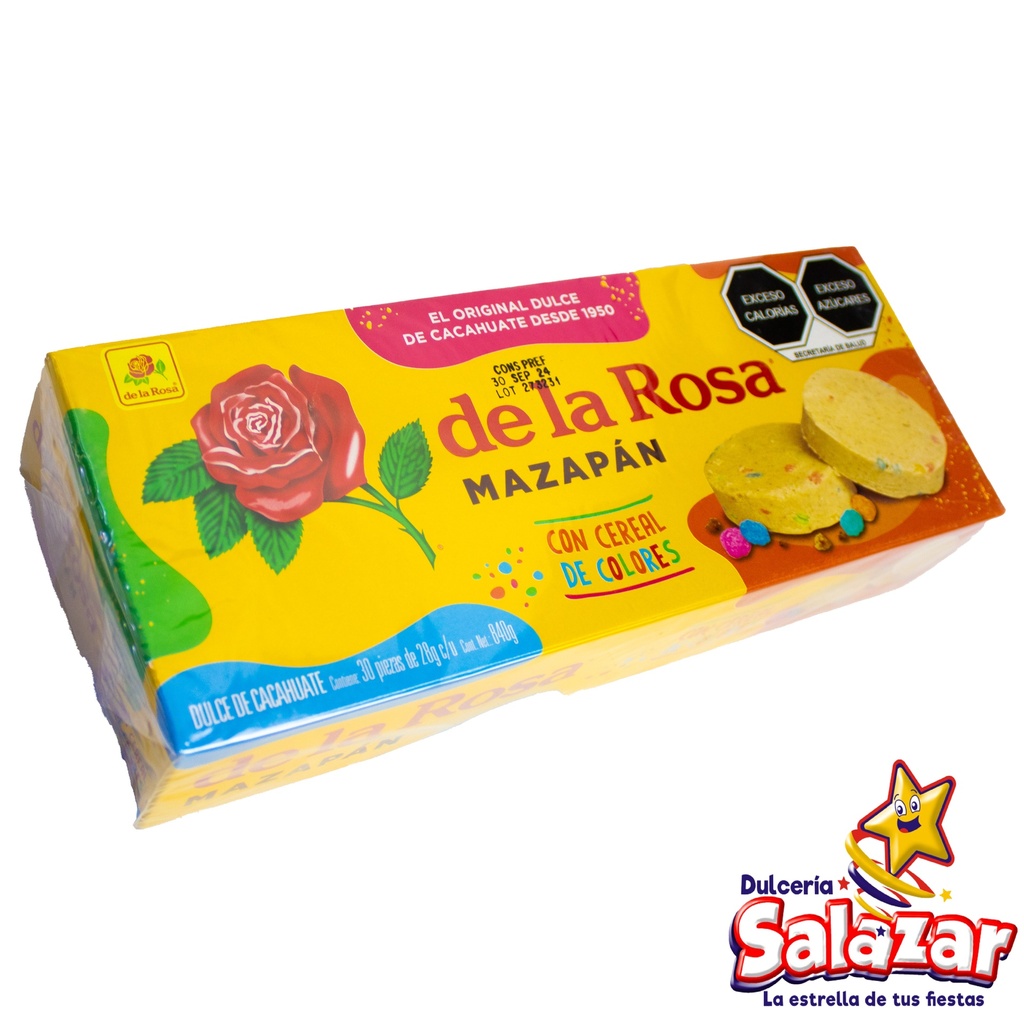 MAZAPAN C/CEREAL DE COLORES DE LA ROSA -D.840GR- "C/20/30"