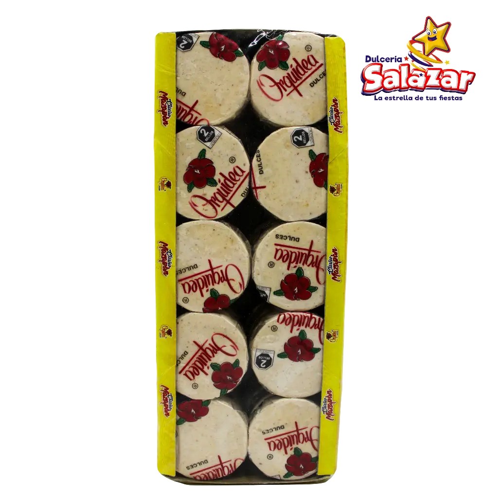 [ORQ0005] MAZAPAN ORQUIDEA 40PZA -D.1KG- "C/20/40"