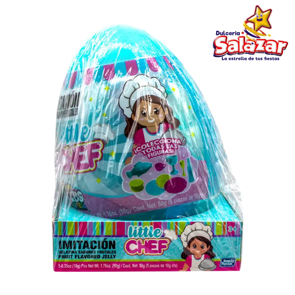 [BON0006] MEGA HUEVO LITTLE CHEF G03075 C/IMITACION GELAT -D.50GR- "C/32/1"