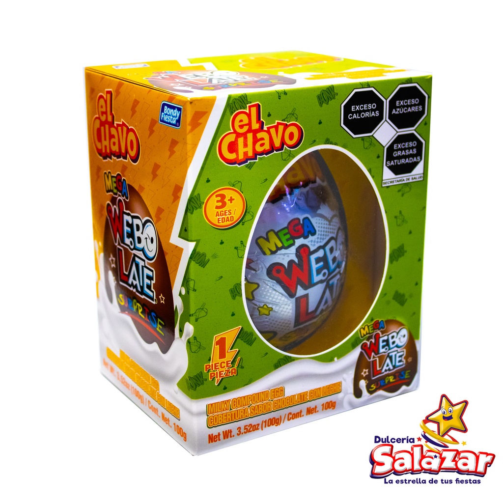 [BON0001] MEGA WEBO LATE EL CHAVO -D.100G- "C/12/1"