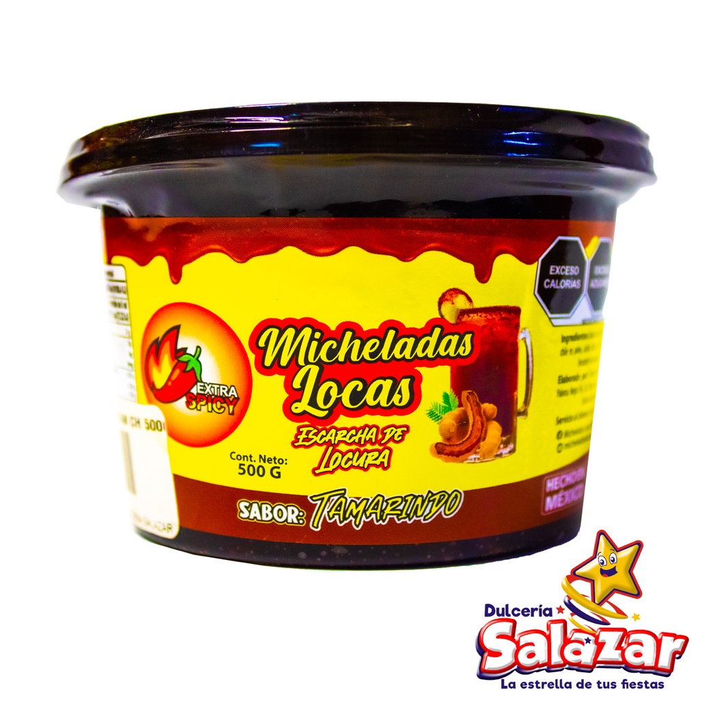 MICHELADAS LOCAS SABOR TAMARINDO CHILE -BOT.500G- "C/18/1"
