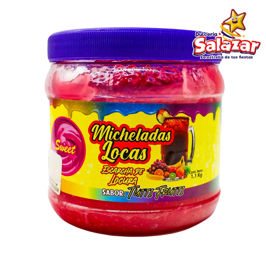 MICHELADAS LOCAS SABOR TUTTI FRUTTI -BOT.1.1KG- "C/12/1"