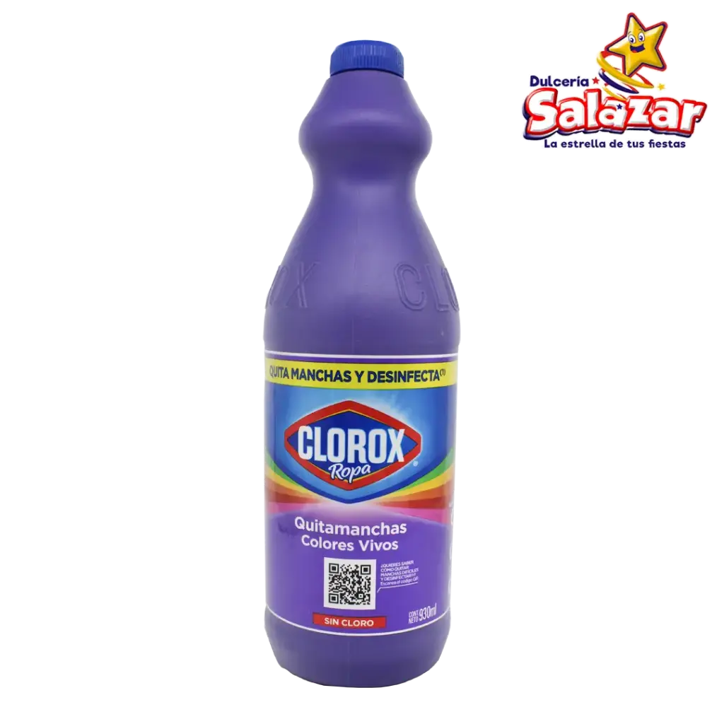 CLOROX CONCENTRADO COLORES VIVOS -BOT.930ML- "C/15/1" 