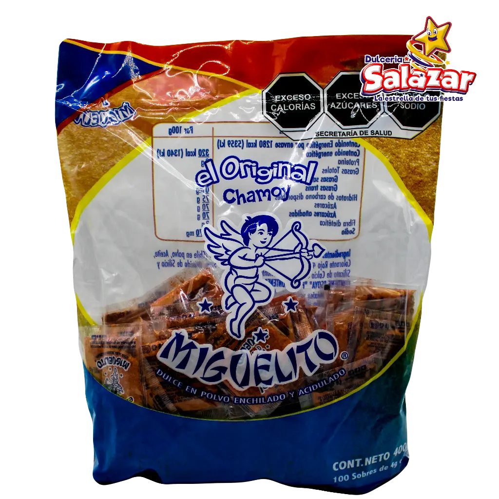 MIGUELITO CHAMOY POLVO SOBRE -B.400G- "C/25/100"