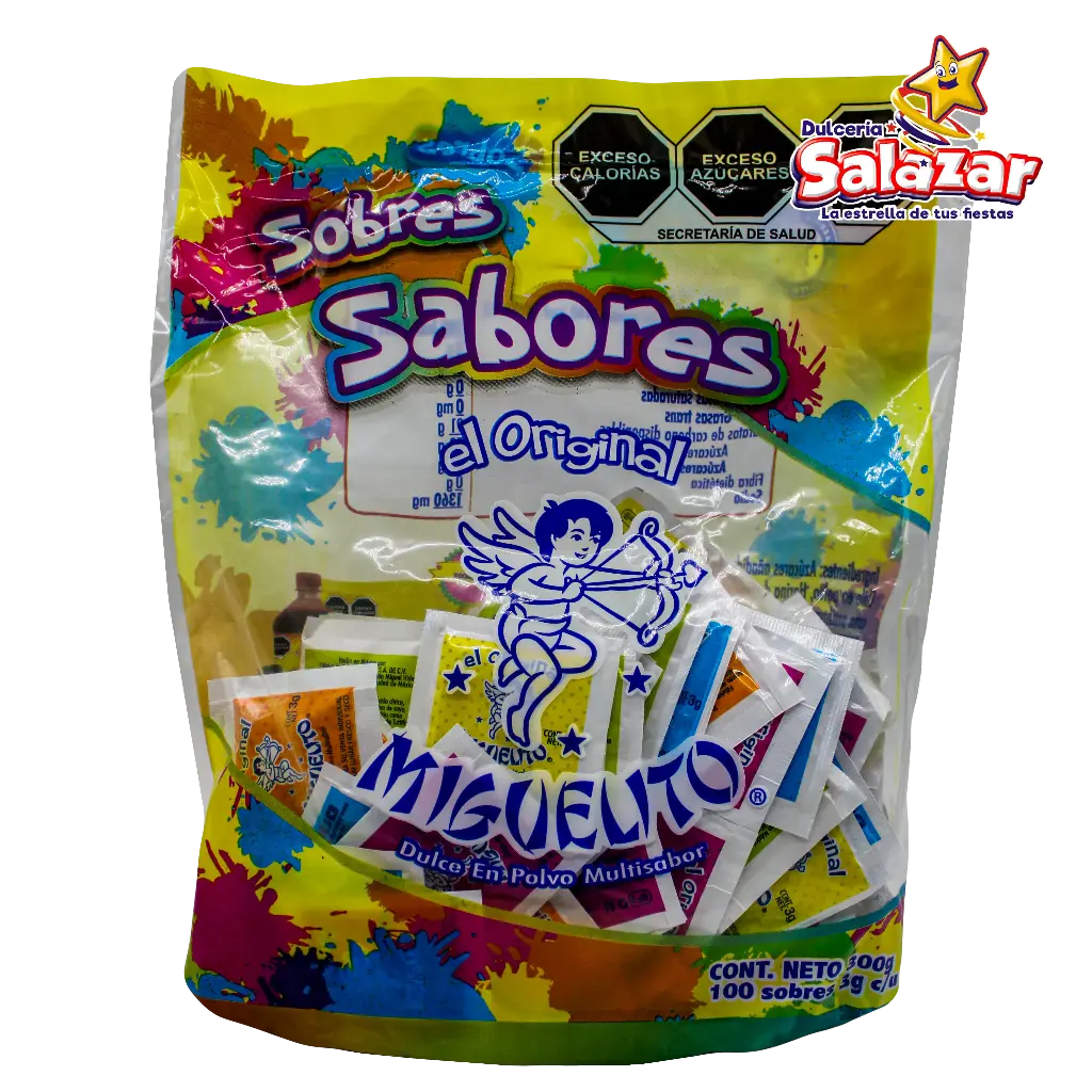 [MIG0034] MIGUELITO SABORES POLVO SOBRE -B.300G- "C/25/100"