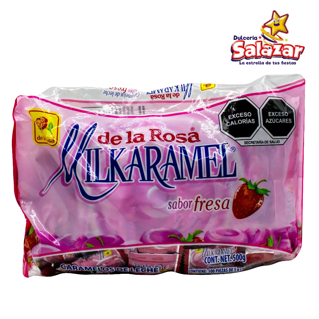 [ROS0334] MILKARAMEL FRESA DLR -B.500GR- "C/24/100"
