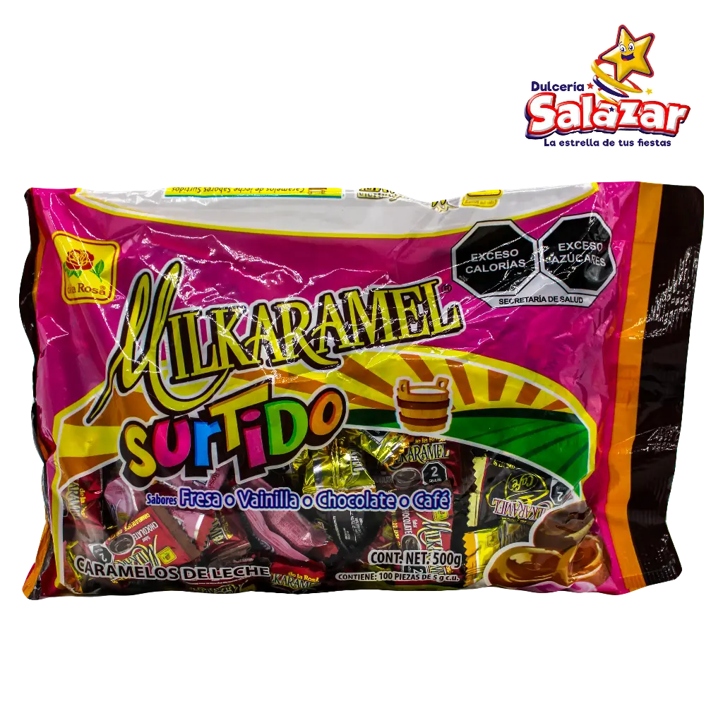 [ROS0057] CARAMELO MILKARAMEL SURTIDO DLR -B.500GR- "C/24/100"