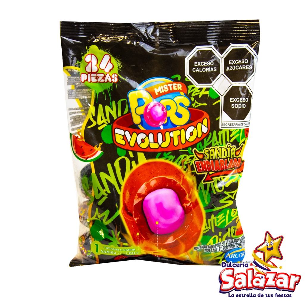 [DOS0118] MISTER POPS EVOLUTION SANDIA ENDIABLADA -B.432G- "C/16/24"