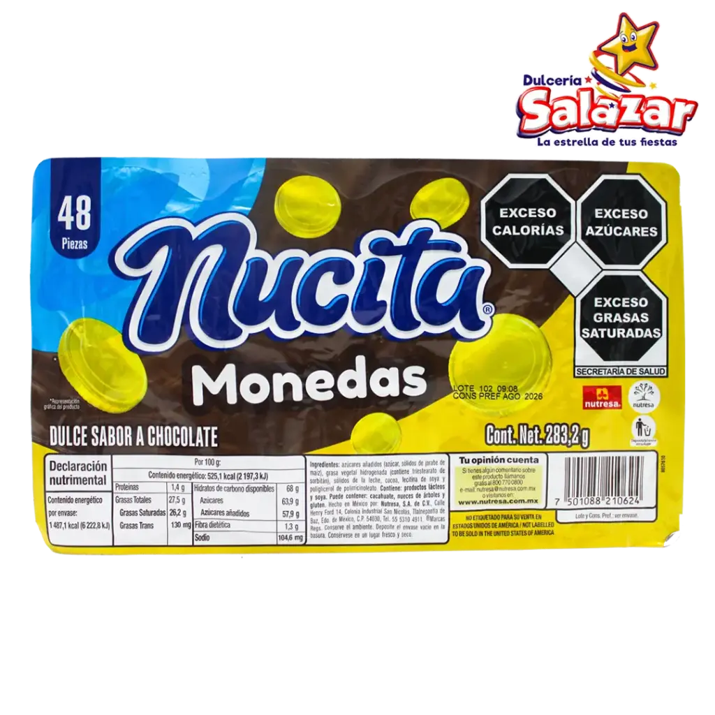 [NUT0010] MONEDAS CHOCOLATE NUTRESA -D.283.2G- "C/18/48"