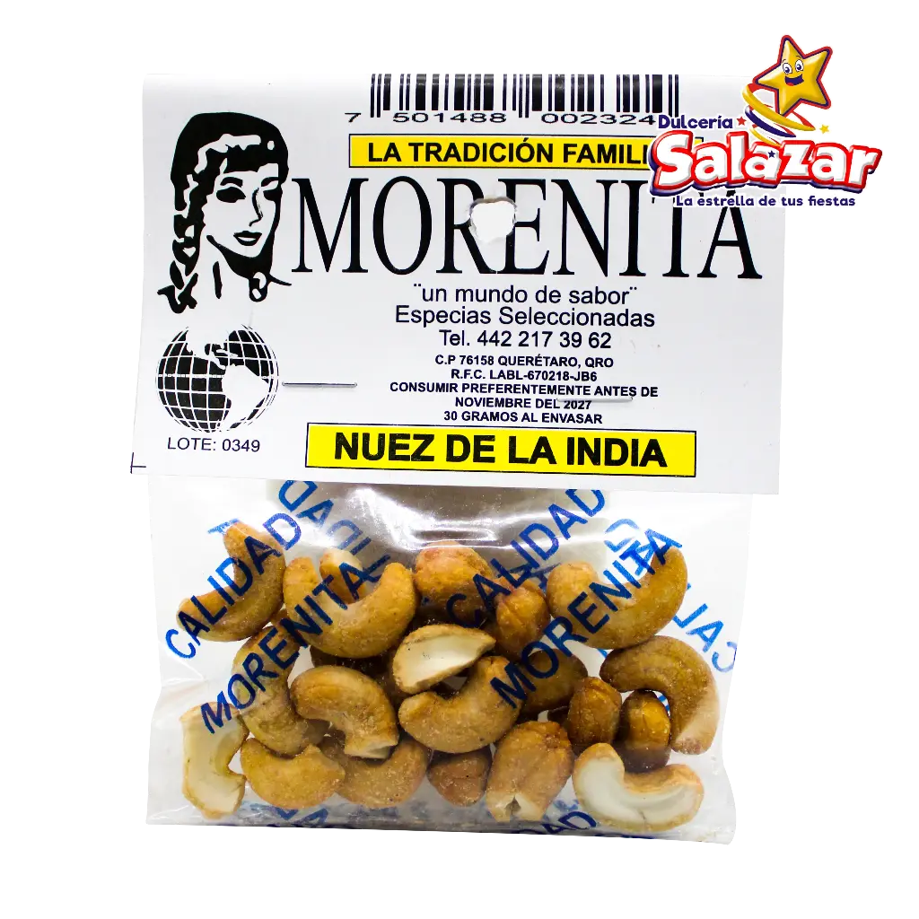 [MOR0031] NUEZ DE LA INDIA 30 GRAMOS 
