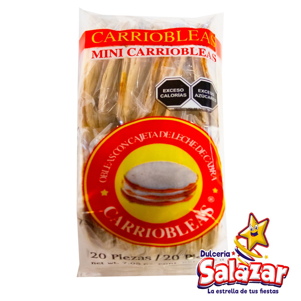 OBLEA CAJETA MINI CARRIOBLEAS -B.200GR- "C/20/20"