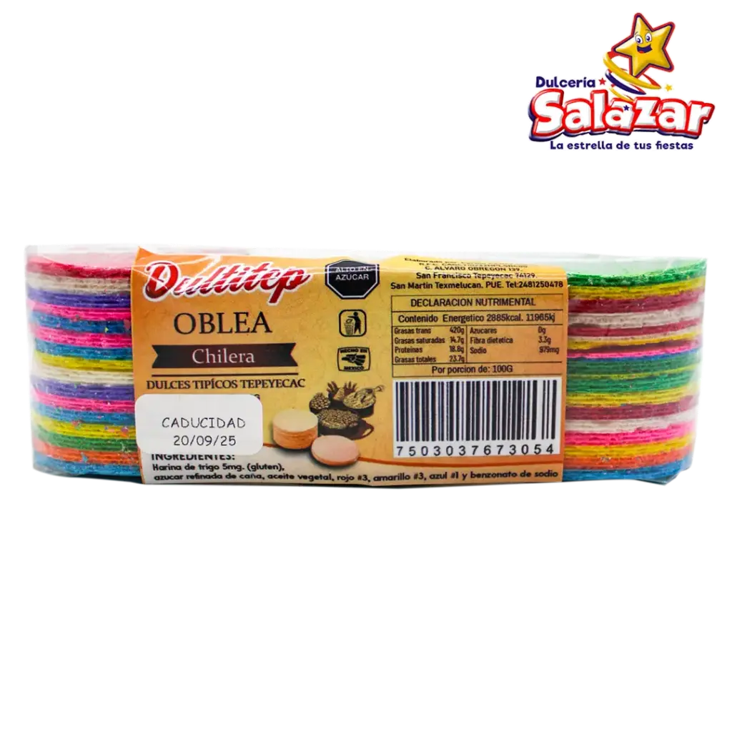 OBLEA CHILERA DULTITEP -B.70G- "C/165/1"