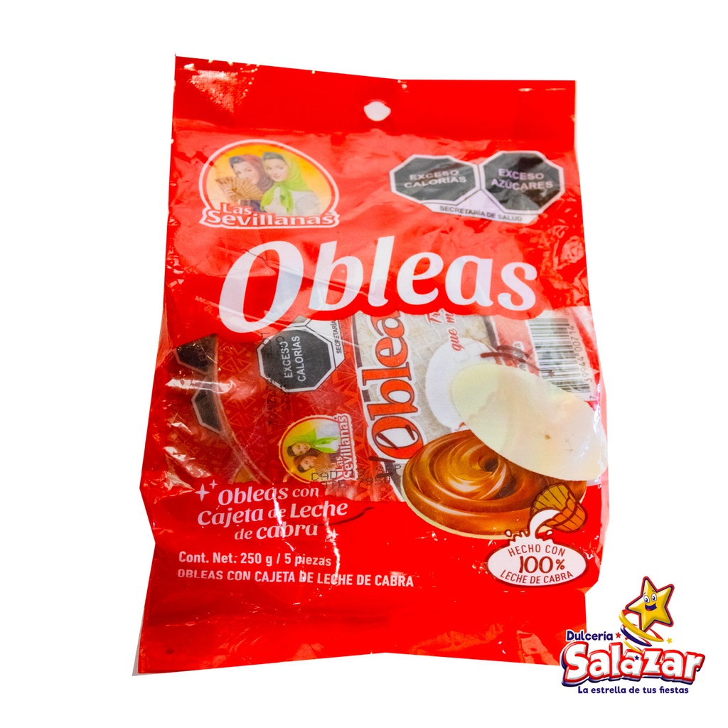 OBLEA CON CAJETA 50GR SEVILLANAS -B.250G- "C/30/5"