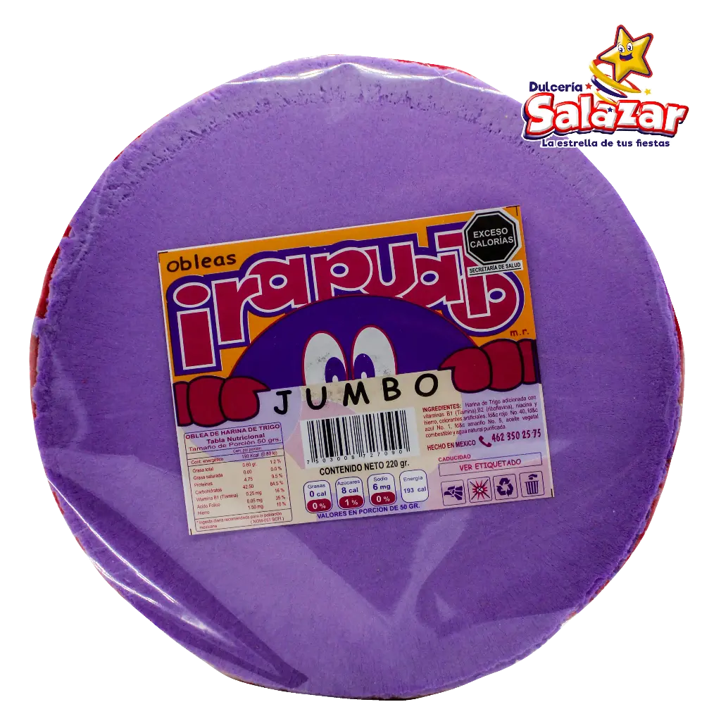 [OIR0011] OBLEA JUMBO COLORES IRAPUATO -B.220G- "C/30/1"