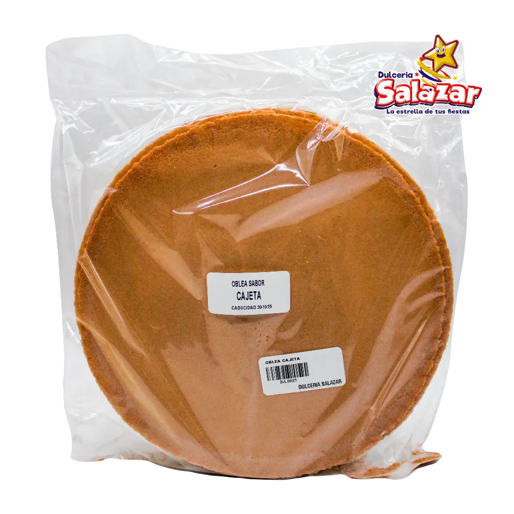 [DUL0025] OBLEA SABORES CAJETA DULTITEP "C/32/1"