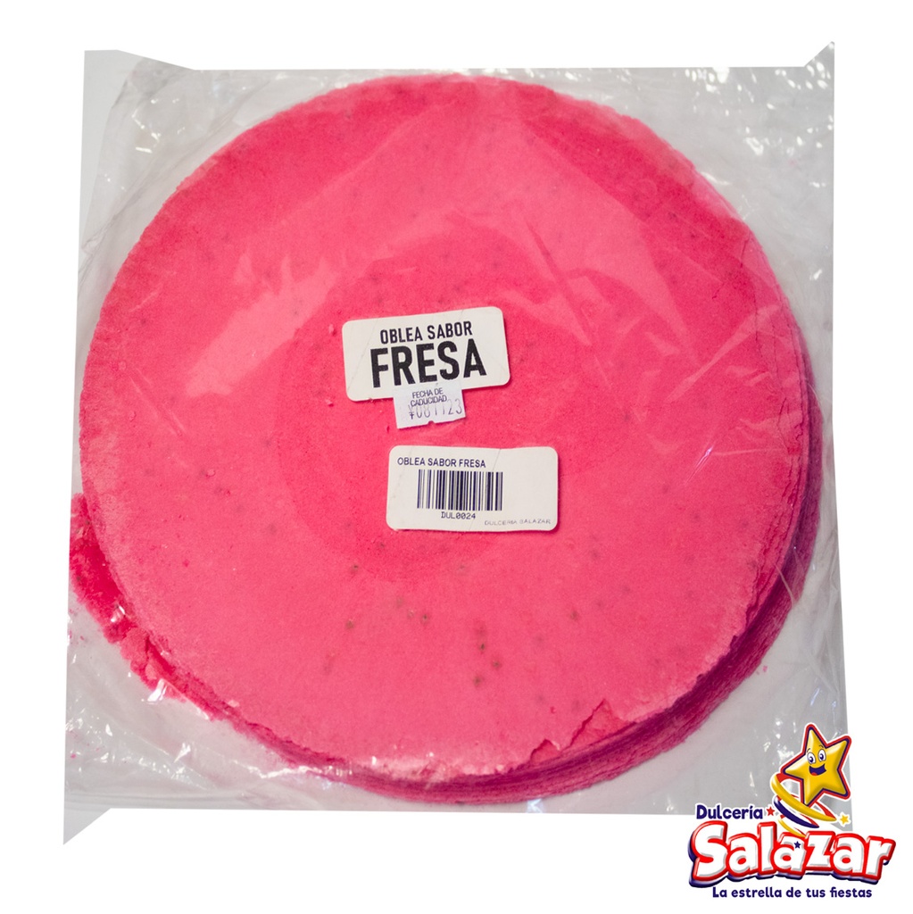 OBLEA SABORES FRESA DULTITEP "C/32/1"