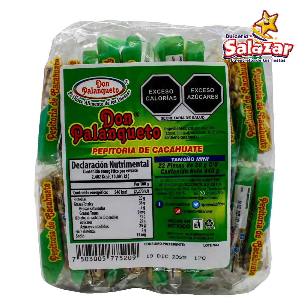 [PEZ0004] PALANQUETA DON PALANQUETO MINI -B.440G- "C/28/22"