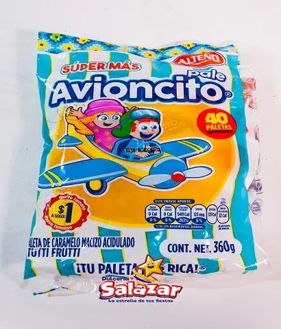 [ALT0017] PALETA AVIONCITO SUPER MAS -B.360G- "C/32/40"