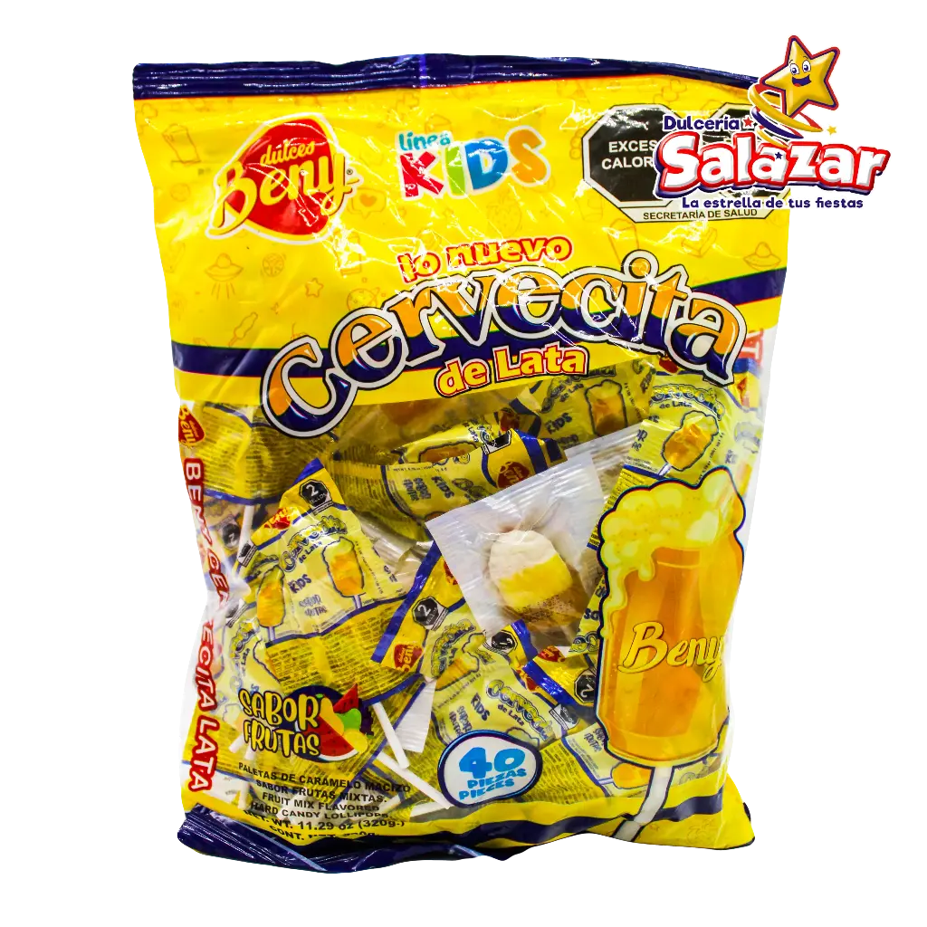 [BEN0004] PALETA BENY CERVECITA DE LATA KIDS -B.320G- "C/24/40"