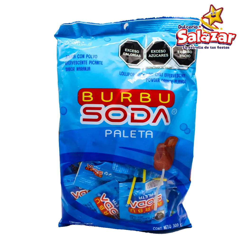 [ANA0005] PALETA BURBUSODA NARANJA ANAHUAC -B.300G.- "C/24/30"
