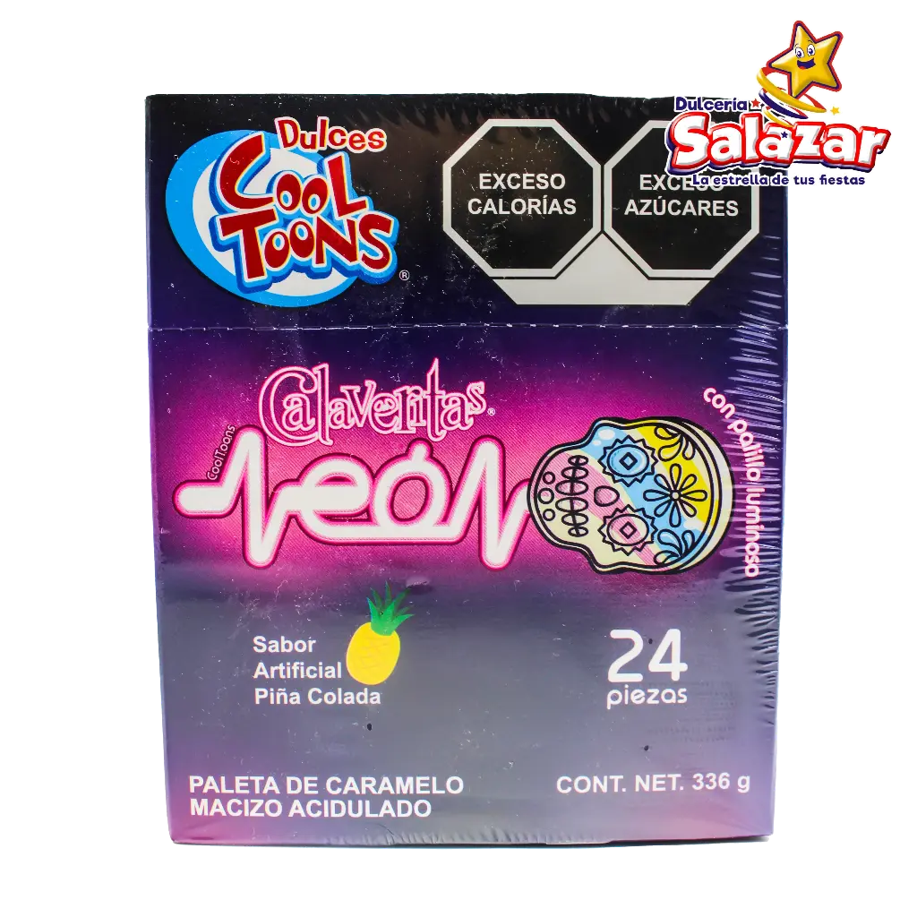 PALETA CALAVERITAS NEON PIÑA COLADA -D.336G- "C/24/24"