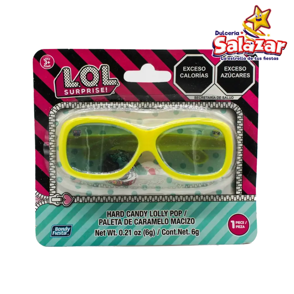 PALETA CARAMELO LENTES LOL G02832 -D.1PZA- "C/36/1"