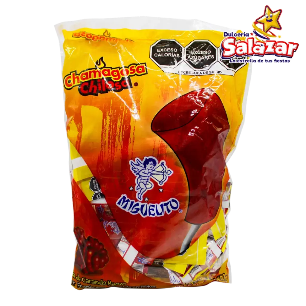 [MIG0089] PALETA CHAMAGOSA CHILOSA SABOR FRAMBUESA -B.400G- "C/24/40"