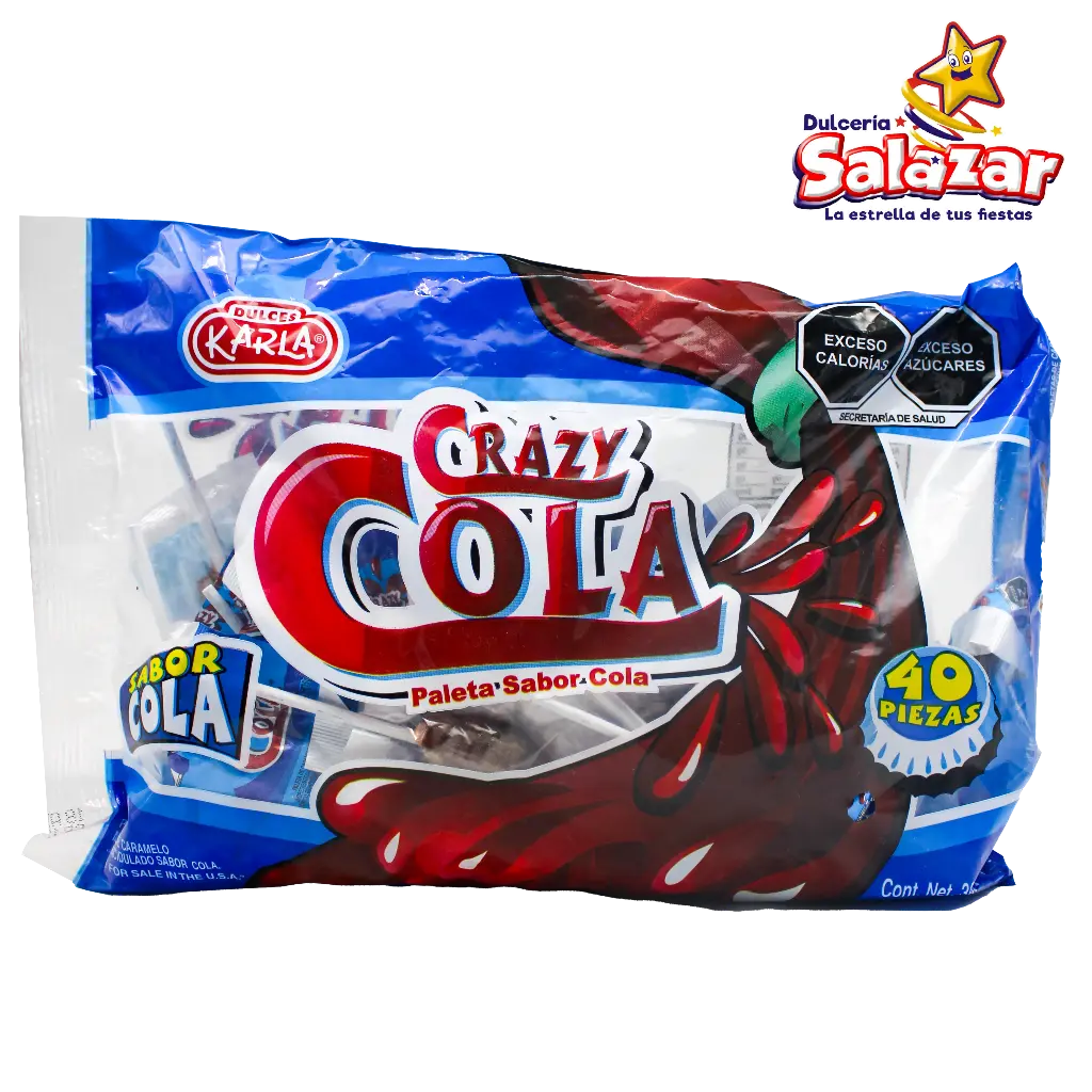 [KAR0028] PALETA CRAZY COLA KARLA -B.360G- "C/30/40"