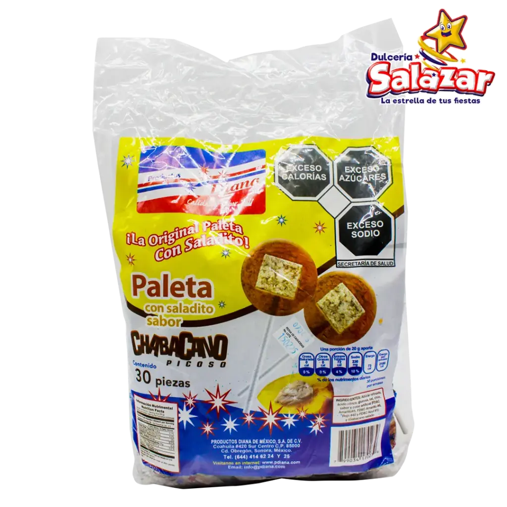 PALETA DIANA CHABACANO -B600G- "C/36/30"