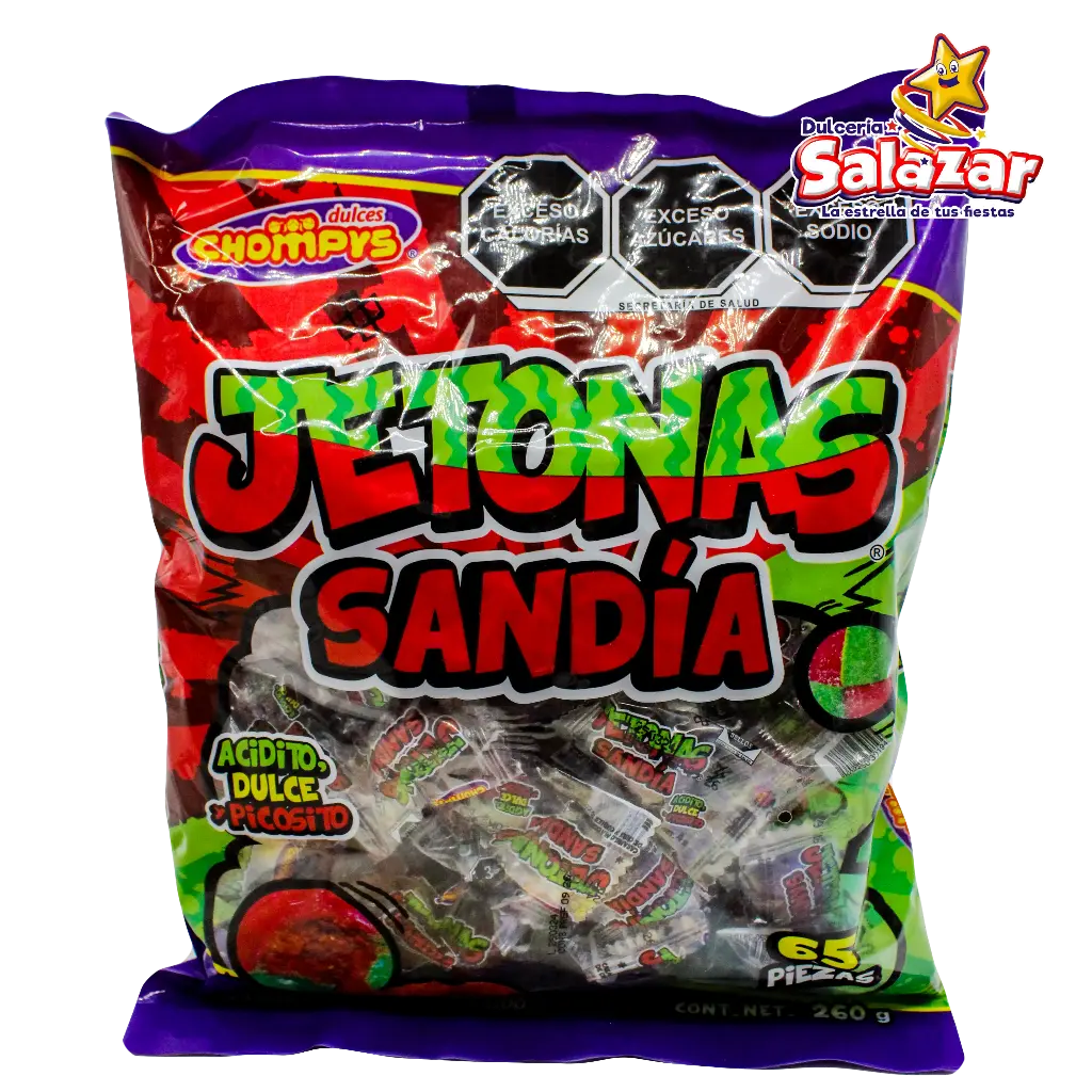 PALETA JETONAS SANDIA CHOMPYS -B.260G- "C/20/65"