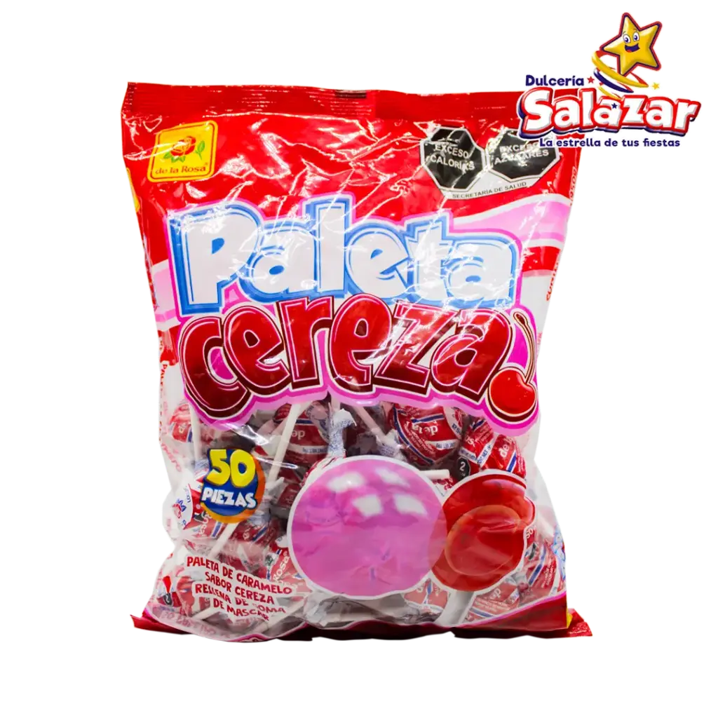 PALETA JUMBO CEREZA BOLSA DLR -B.950GR- "C/12/50"