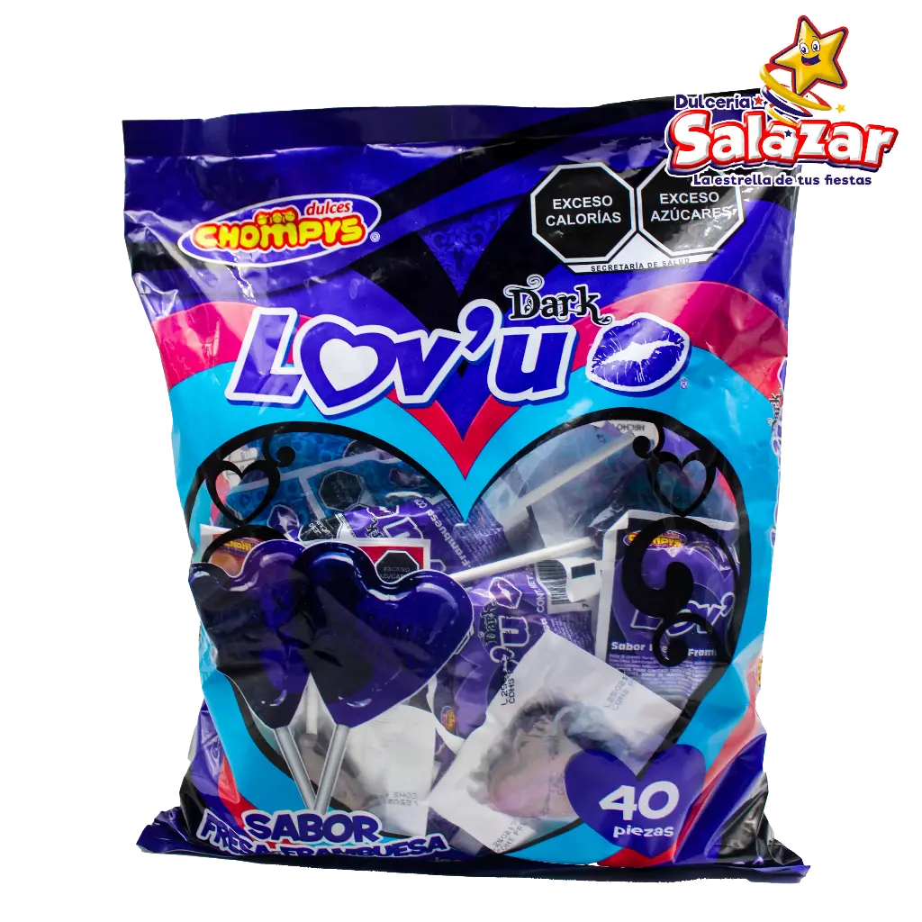 [CHY0077] PALETA LOV'U DARK CHOMPYS -B.560G- "C/24/40"