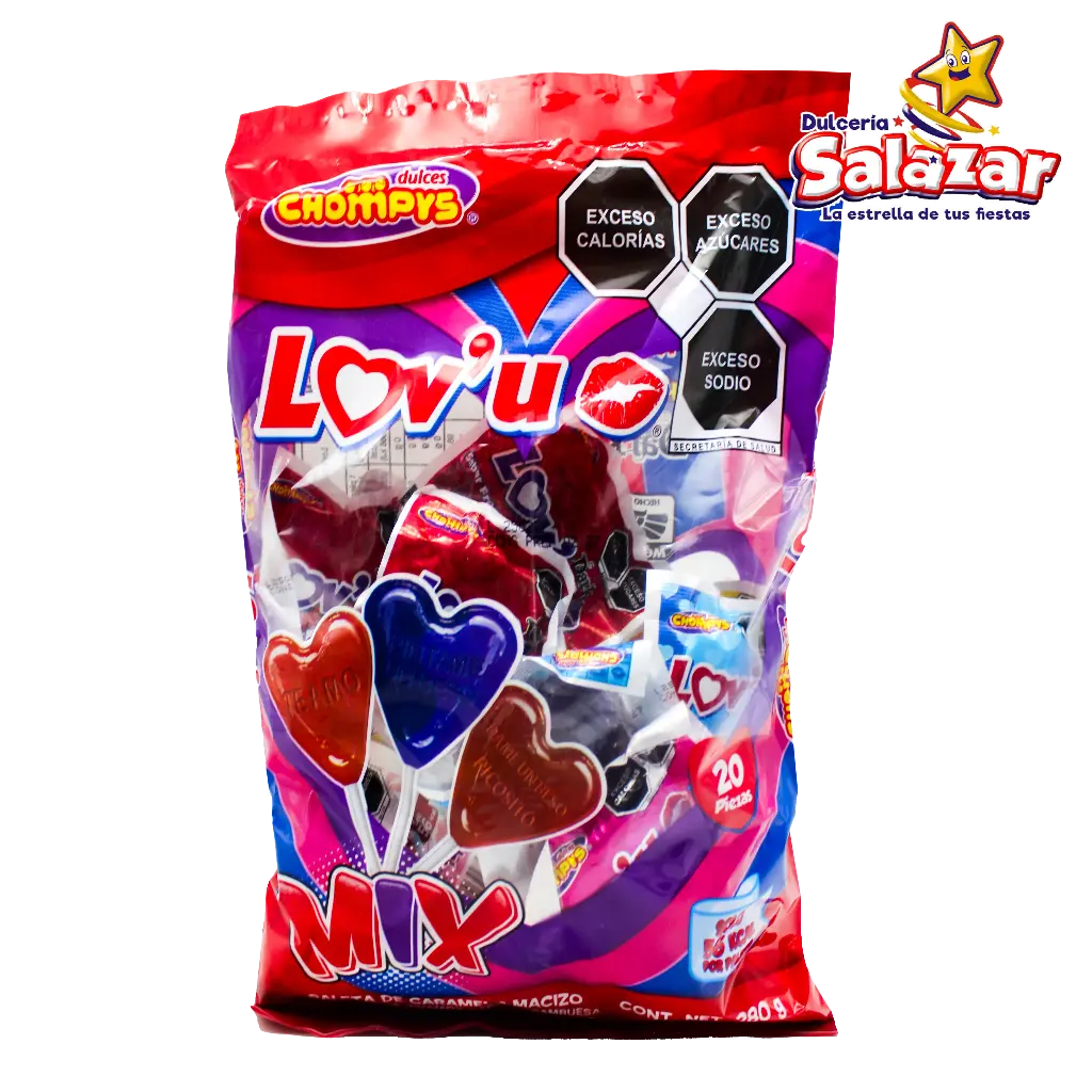 [CHY0097] PALETA LOV'S MIX CHOMPYS -B.280G- "C/30/20"
