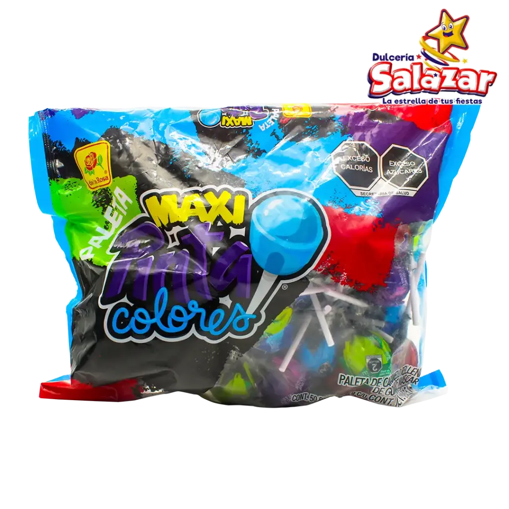 [ROS0114] PALETA MAXI PINTACOLORES  DLR -B.1.15KG- "C/12/50"
