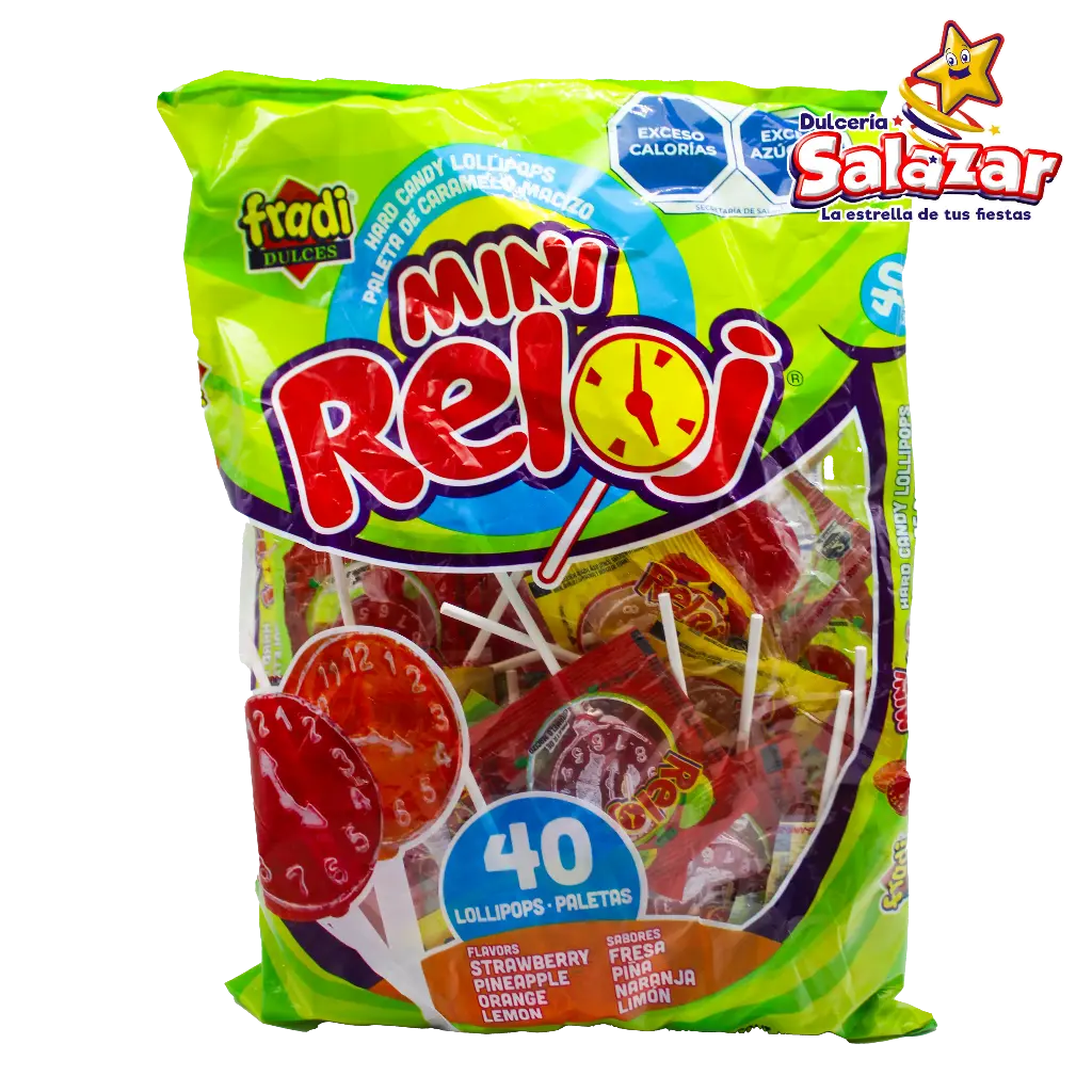 PALETA MINI RELOJ SURTIDA FRADI -B.400G- "C/24/40"